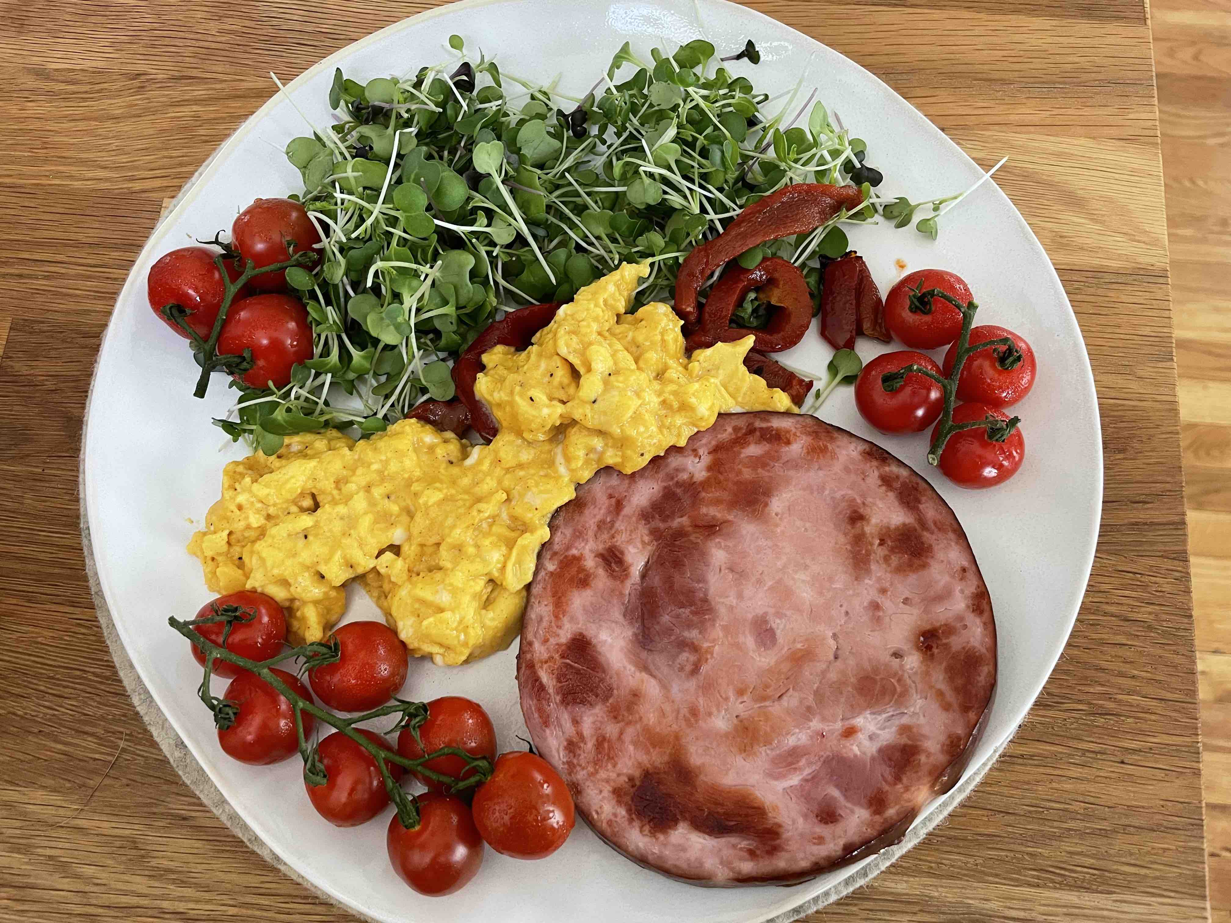 Ham Steak Power Lunch